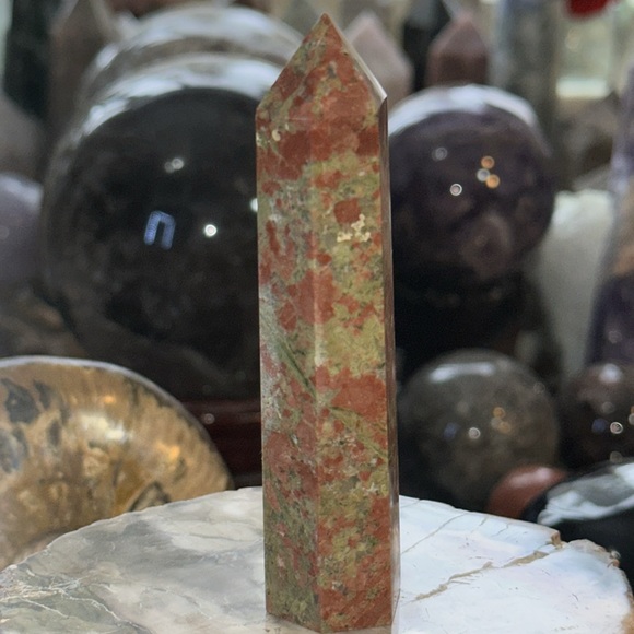 Unakite Crystal Point! - Picture 3 of 4